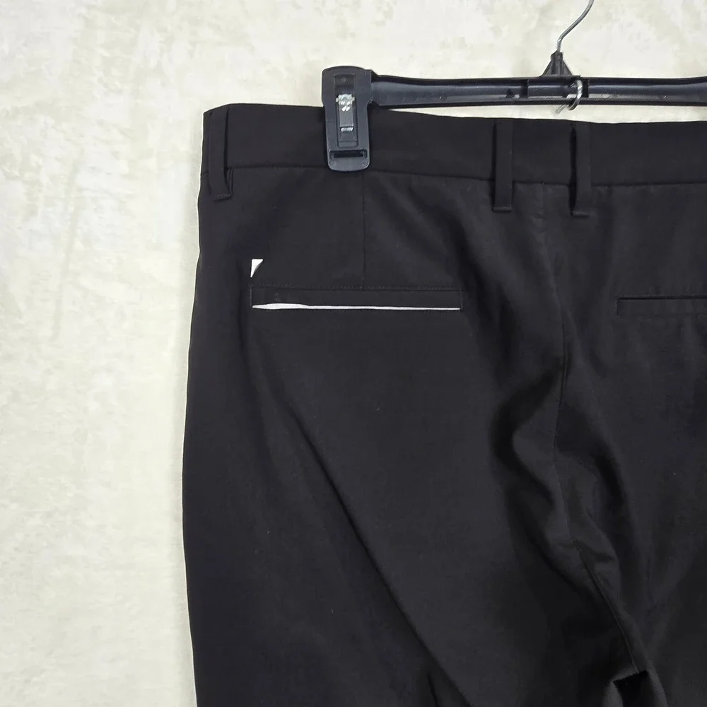 Primo Golf Joggers Mens 36 Regular Black Performance Tapered Ankle Zip Pants